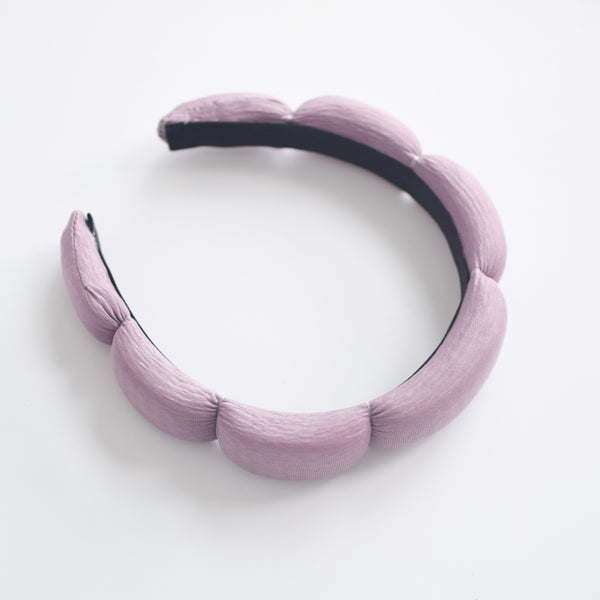 Lavender Scallop Headband, Bubble Headband, Scalloped Headband